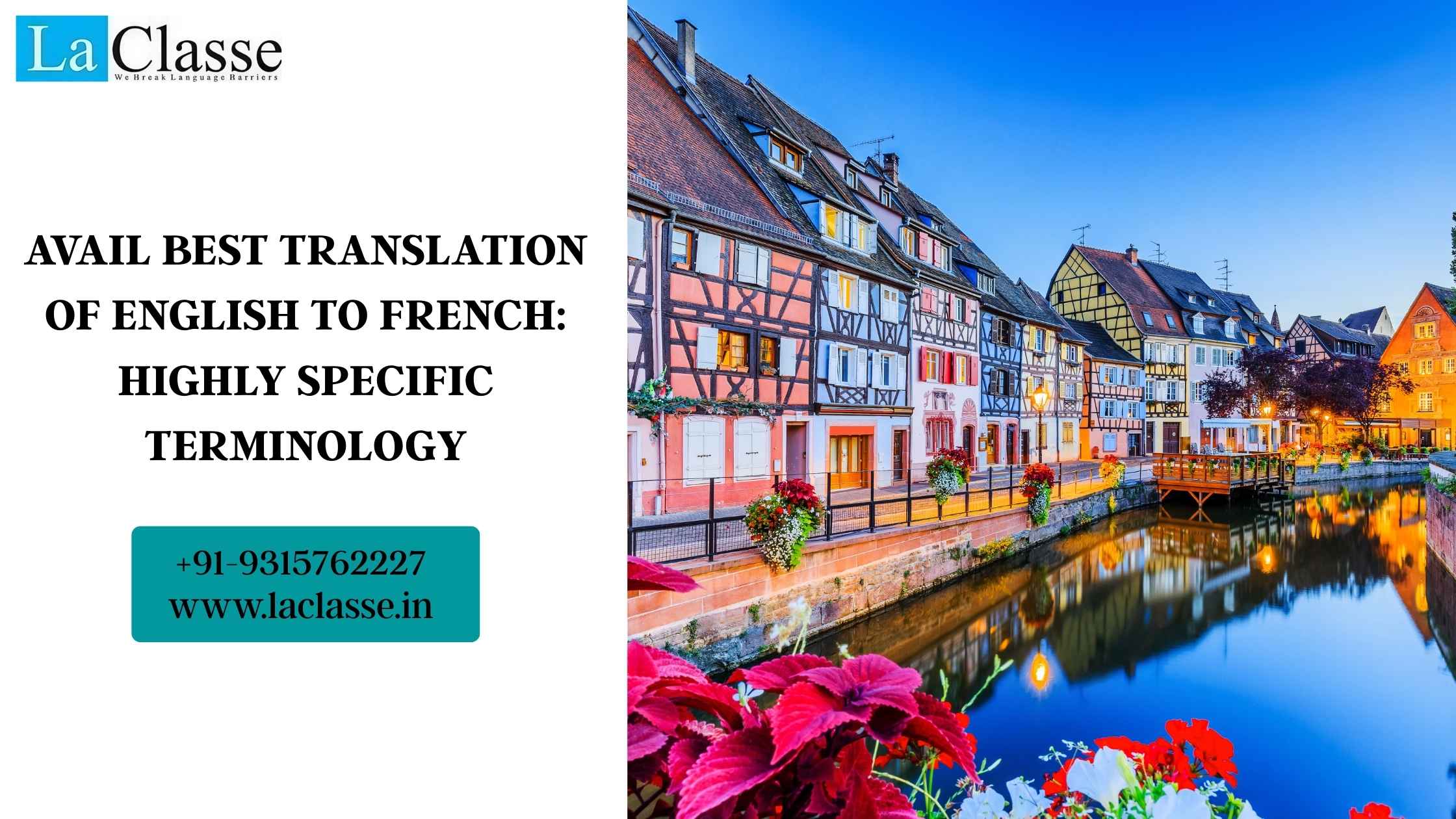 Avail Best Translation of English to French: Highly Specific Terminology